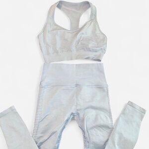 Baby light blue Alphalete workout set - sz M
